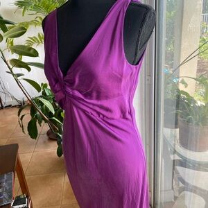 Ralph Lauren Ruched Sheath Dress in Pink and Purple